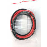 PAR FIO CABO DE COBRE REVESTIDO COM SILICONE 12AWG 4,5 MM VERMELHO E PRETO 1 METRO FLYERMOD FLM X800-015